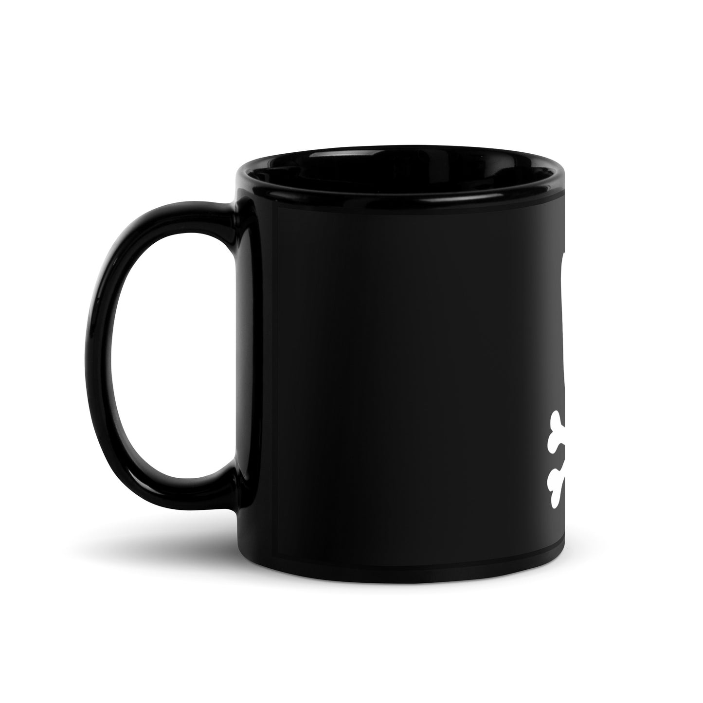 Metal Horns Up Black Glossy Coffee Mug