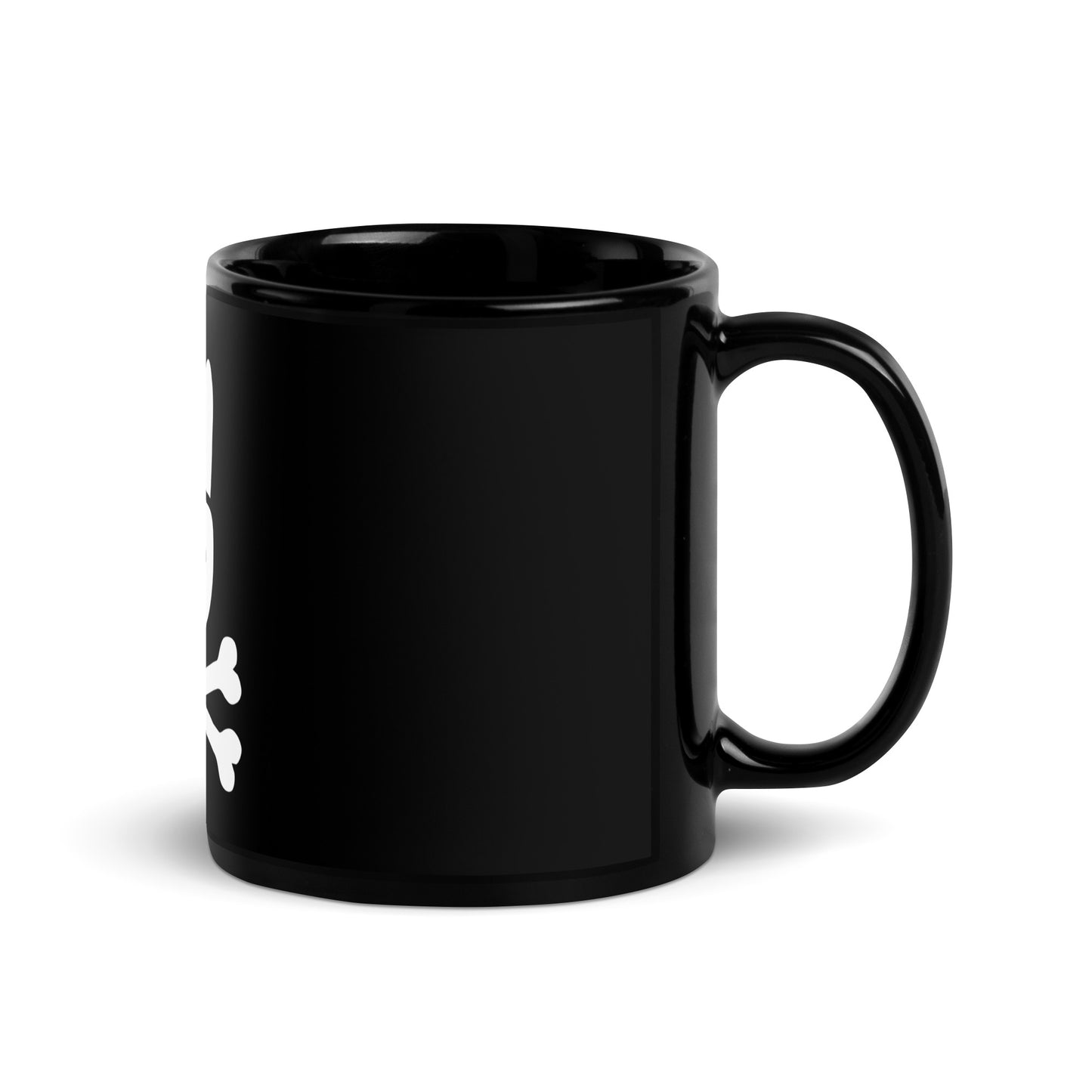 Metal Horns Up Black Glossy Coffee Mug