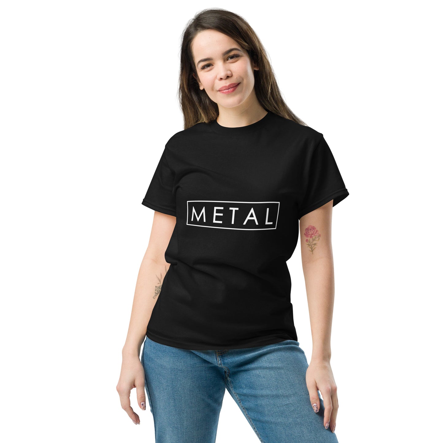 Metal Horns Up METAL black t-shirt Women