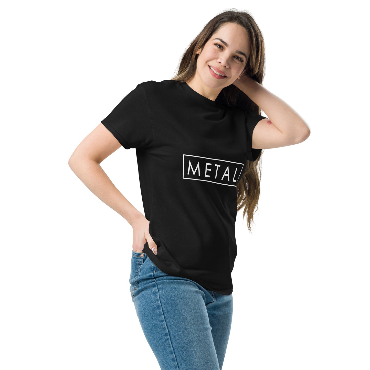 Metal Horns Up METAL black t-shirt Women