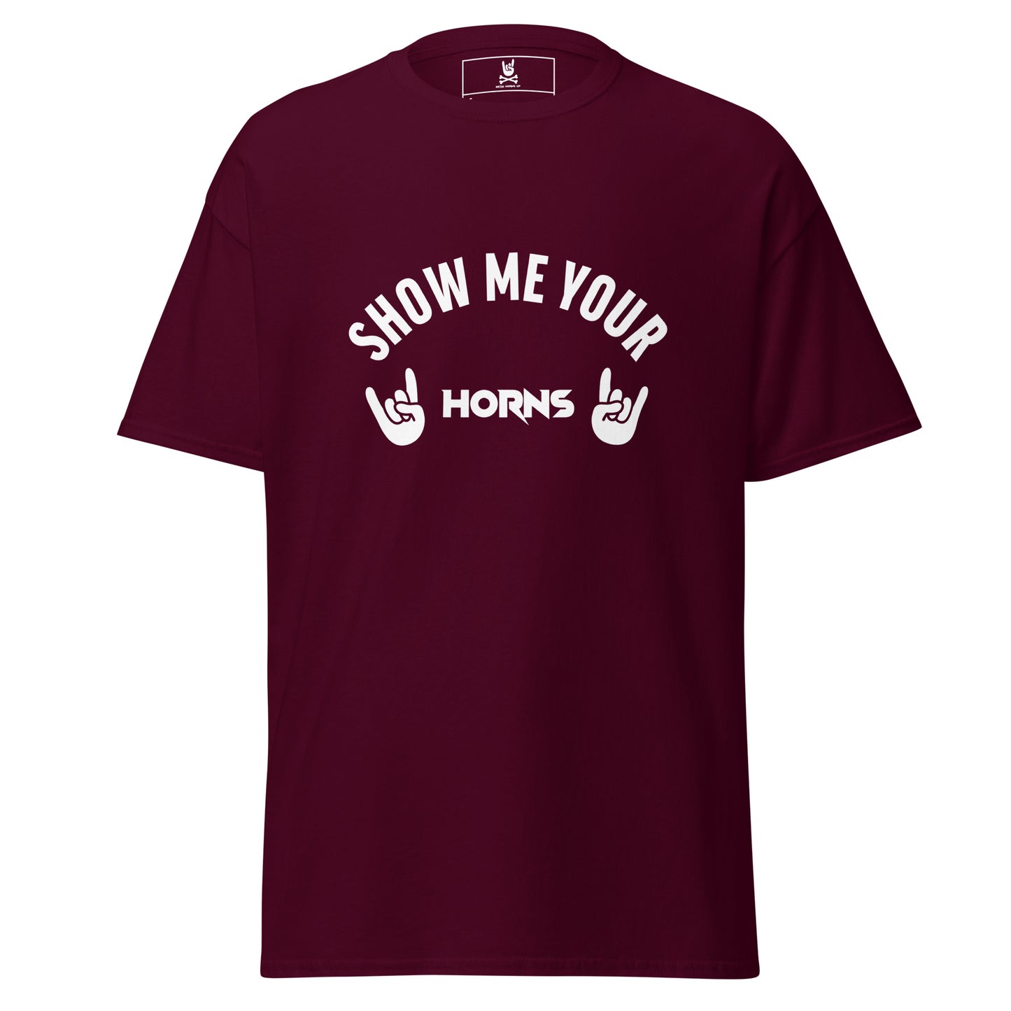 Show me your horns black t-shirt for women