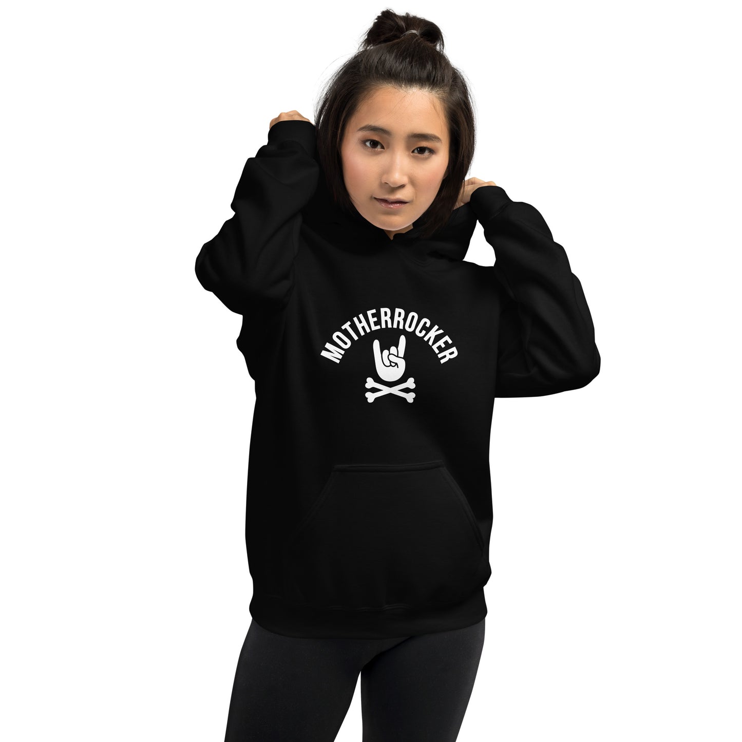 Mother rocker black hoodie women