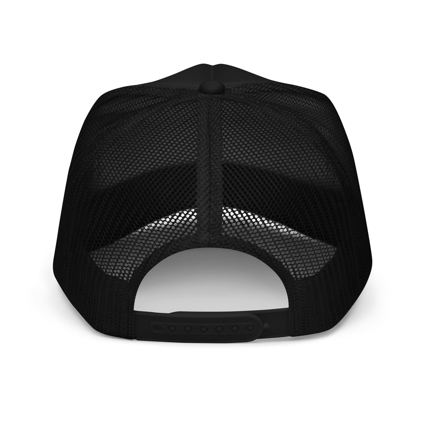 Metal Horns up big hand foam trucker hat