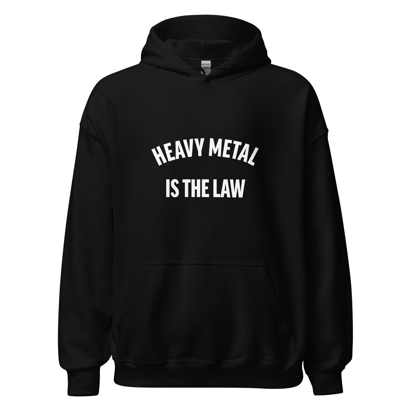 Heavy Metal is the law black hoodie for men