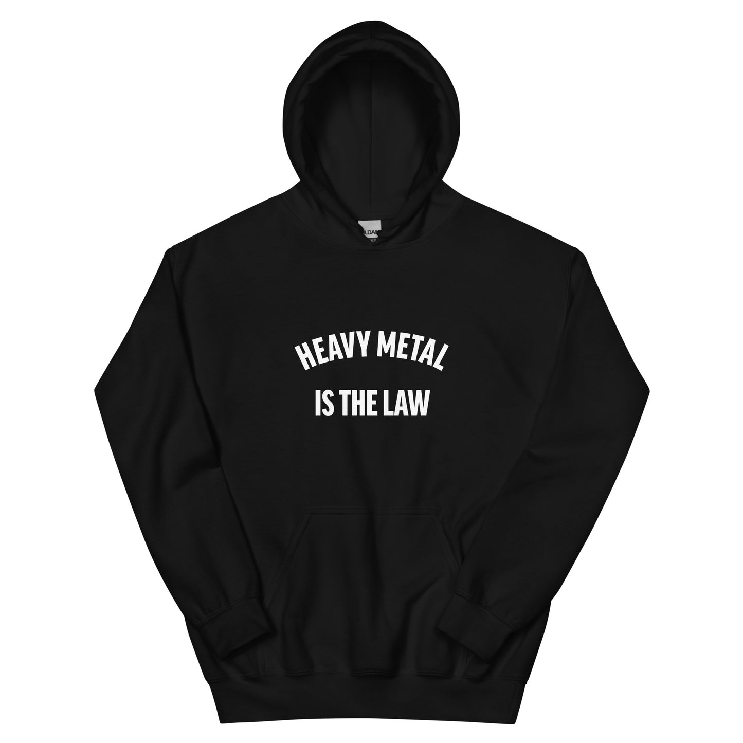 Heavy Metal is the law black hoodie for men