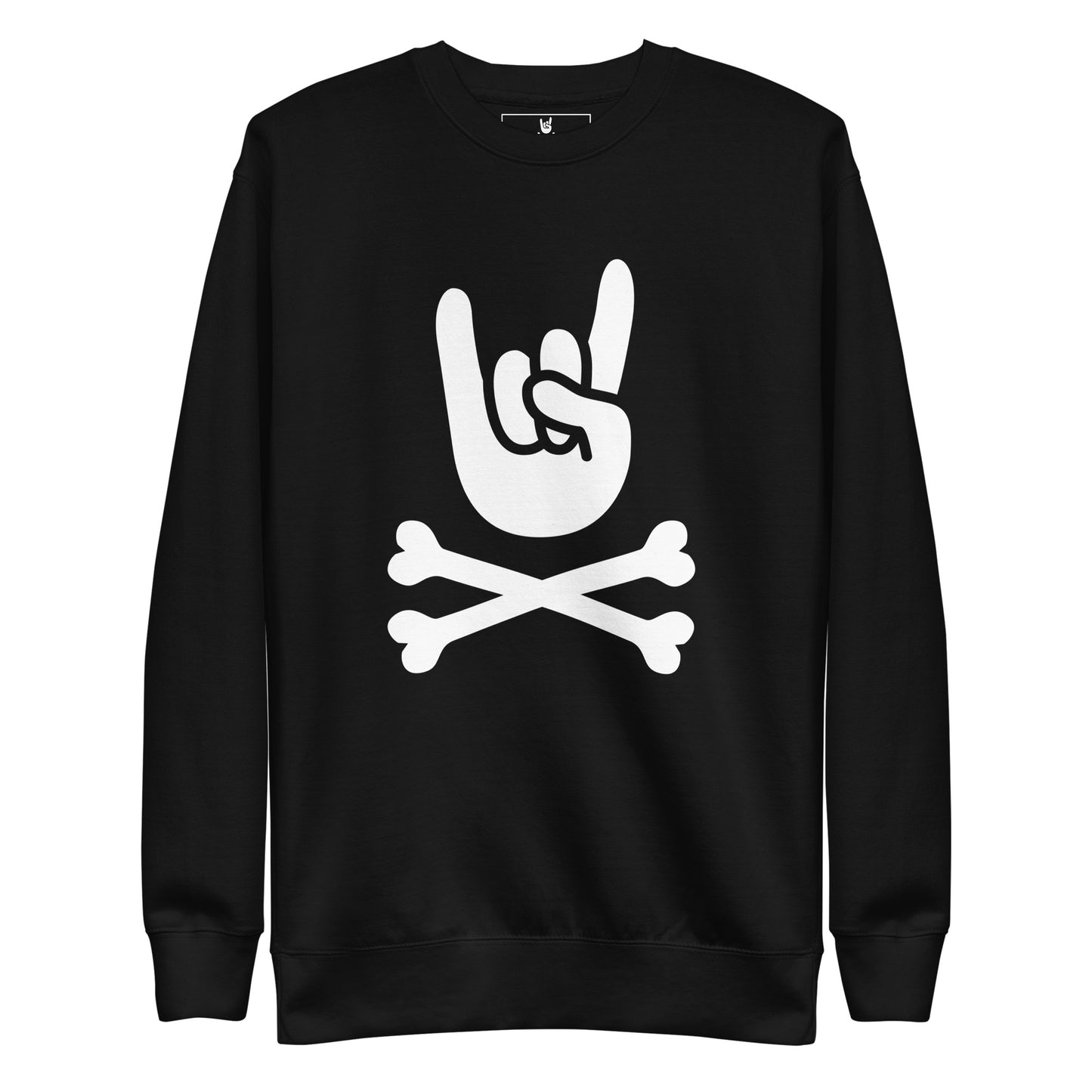 Metal Horns Up big hand to metal Women Premium Sweatshirt