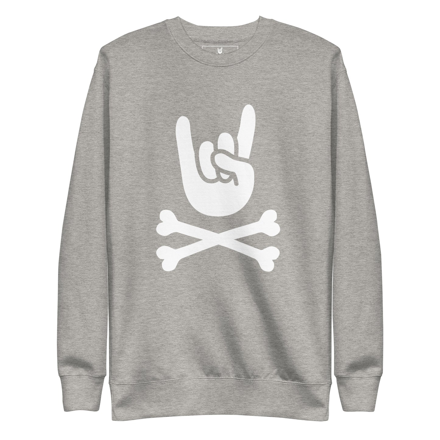 Metal Horns Up big hand to metal Men Premium Sweatshirt